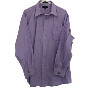 Giorgio Brutini- Collezione  Mens XL 17-17 1/2 34/35 Dress Shirt Purple
